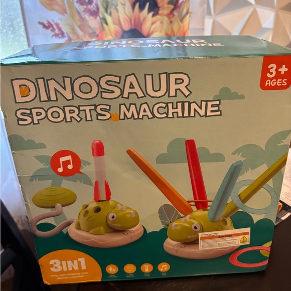 Dinosaur Sports Machine Ride-On Toy - Green - Picture 3 of 4